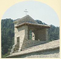 France, Ardeche, Saint-Cirgues de Prades, Eglise romane Saint-Cirice